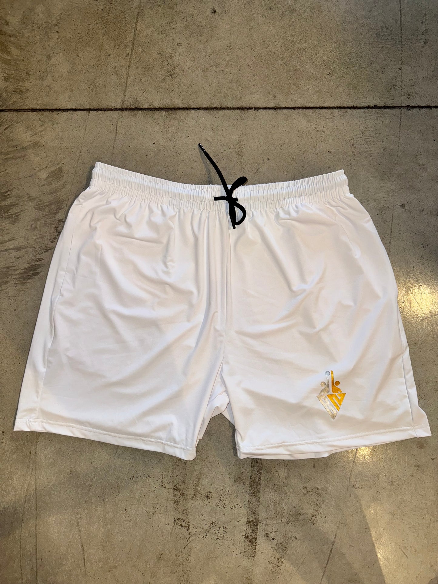 BlockNation Performance Shorts (White)