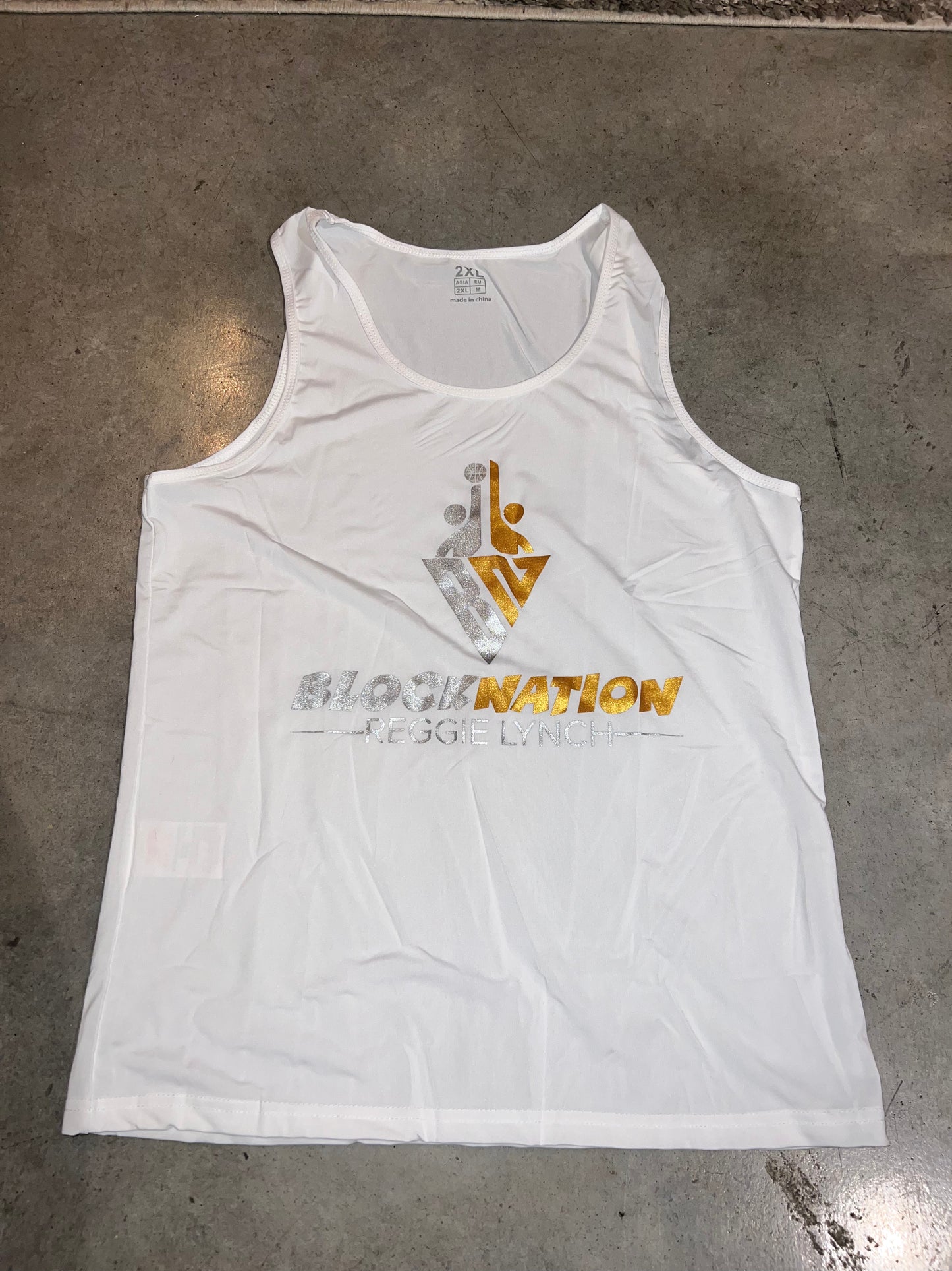 BlockNation Sleeveless Shirt (White)