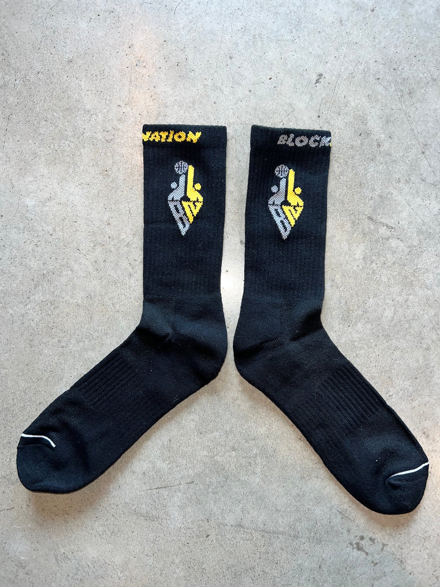 BlockNation Athletic Socks (Black)